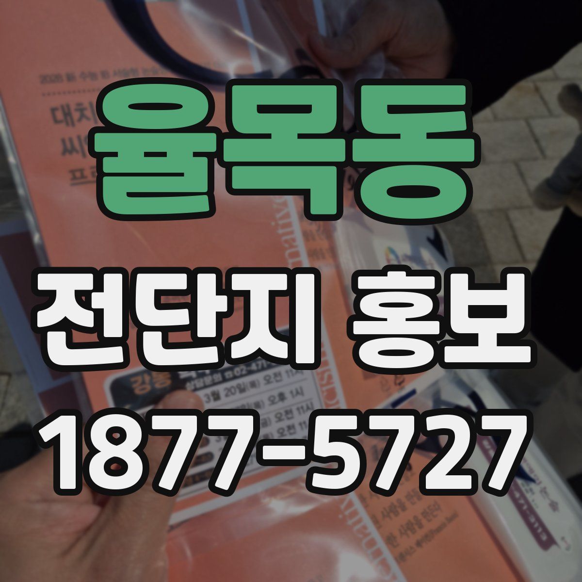 율목동 전단지 홍보