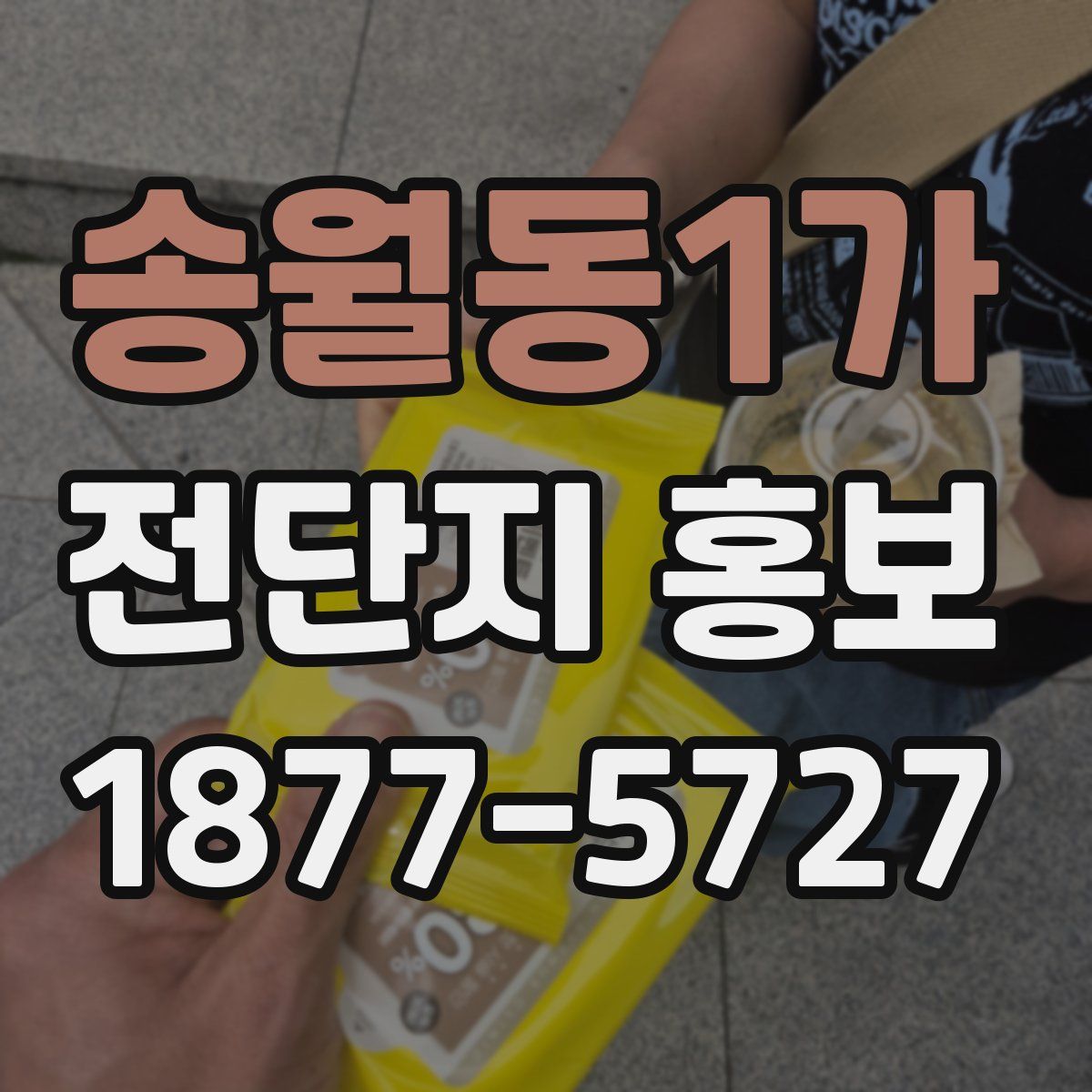 송월동1가 전단지 홍보