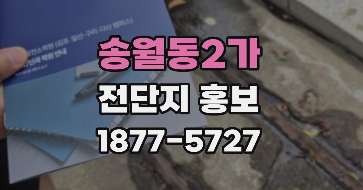 송월동2가 전단지 홍보