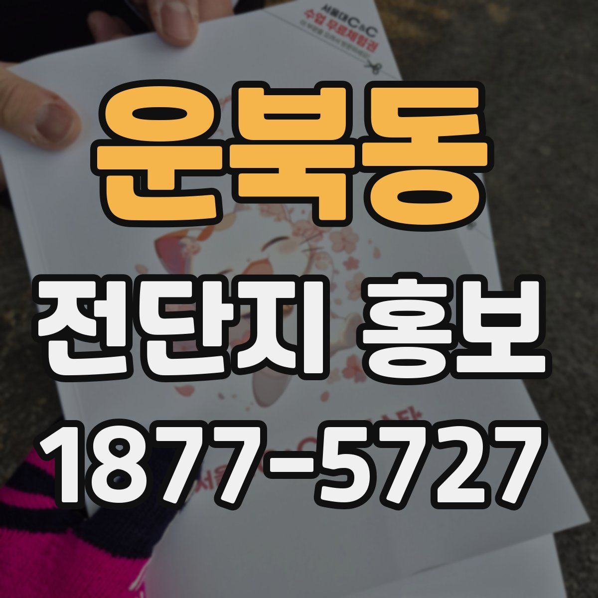 운북동 전단지 홍보