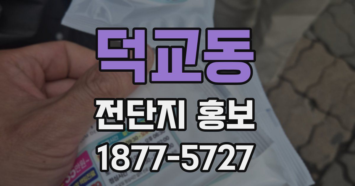 덕교동 전단지 홍보