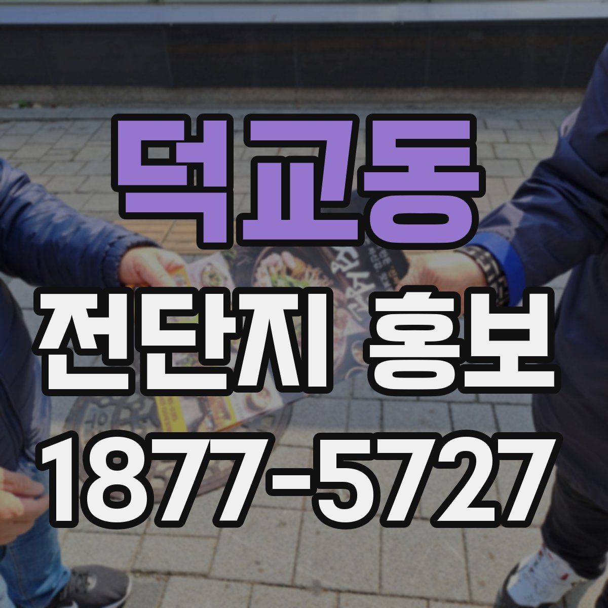 덕교동 전단지 홍보