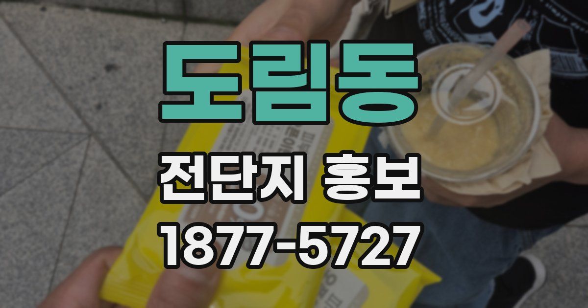 도림동 전단지 홍보
