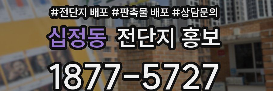 십정동 전단지 홍보