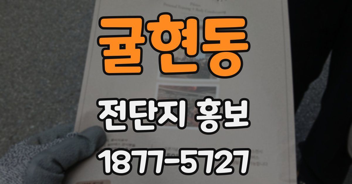 귤현동 전단지 홍보