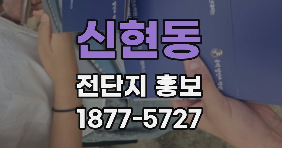 신현동 전단지 홍보