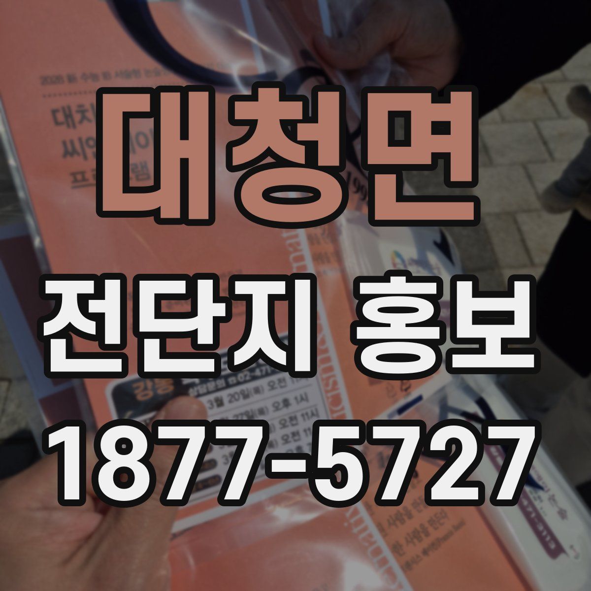 대청면 전단지 홍보
