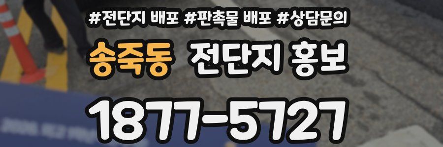 송죽동 전단지 홍보