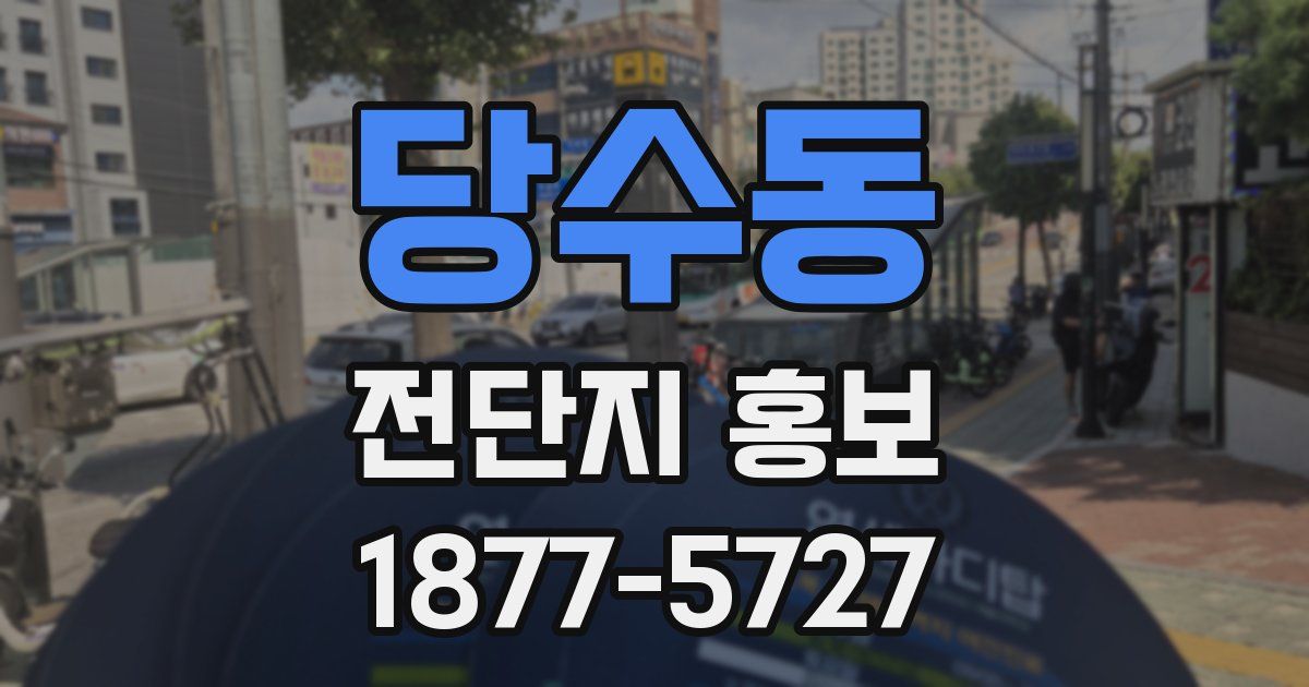 당수동 전단지 홍보