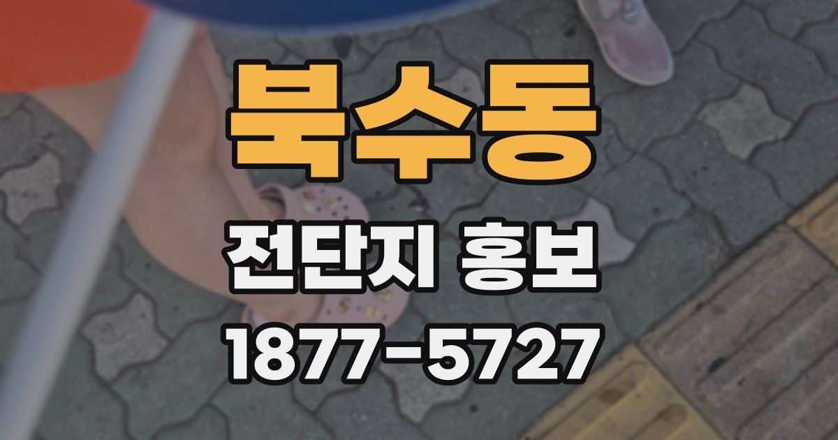 북수동 전단지 홍보