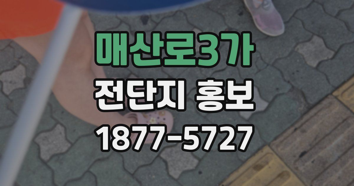 매산로3가 전단지 홍보