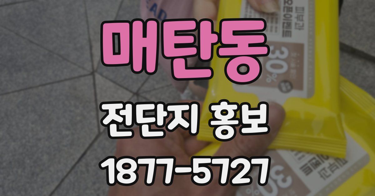 매탄동 전단지 홍보