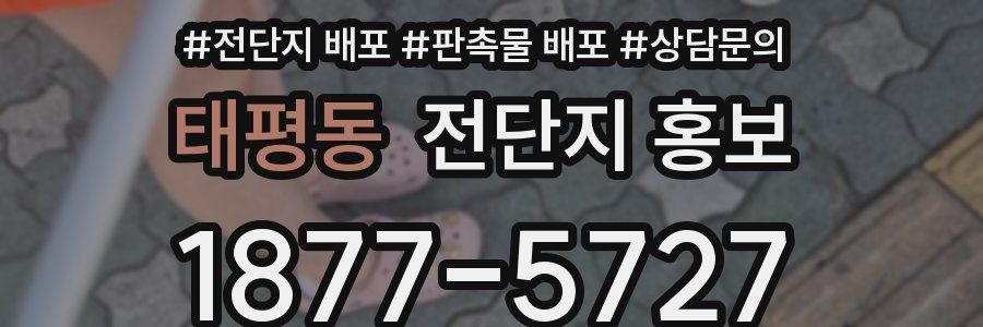태평동 전단지 홍보