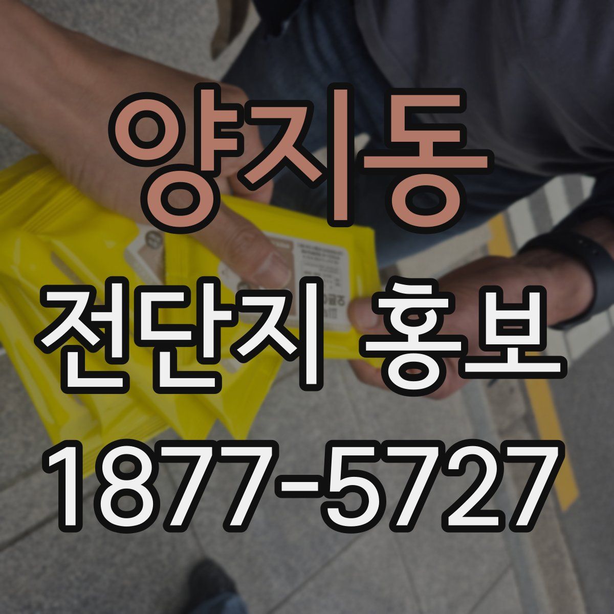 양지동 전단지 홍보