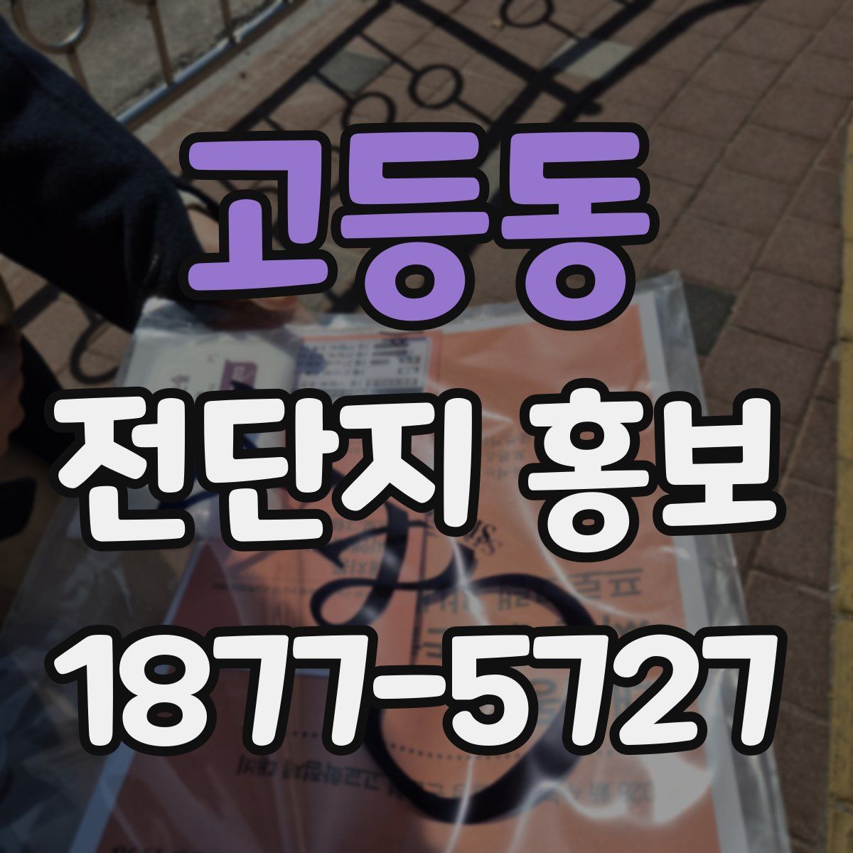 고등동 전단지 홍보