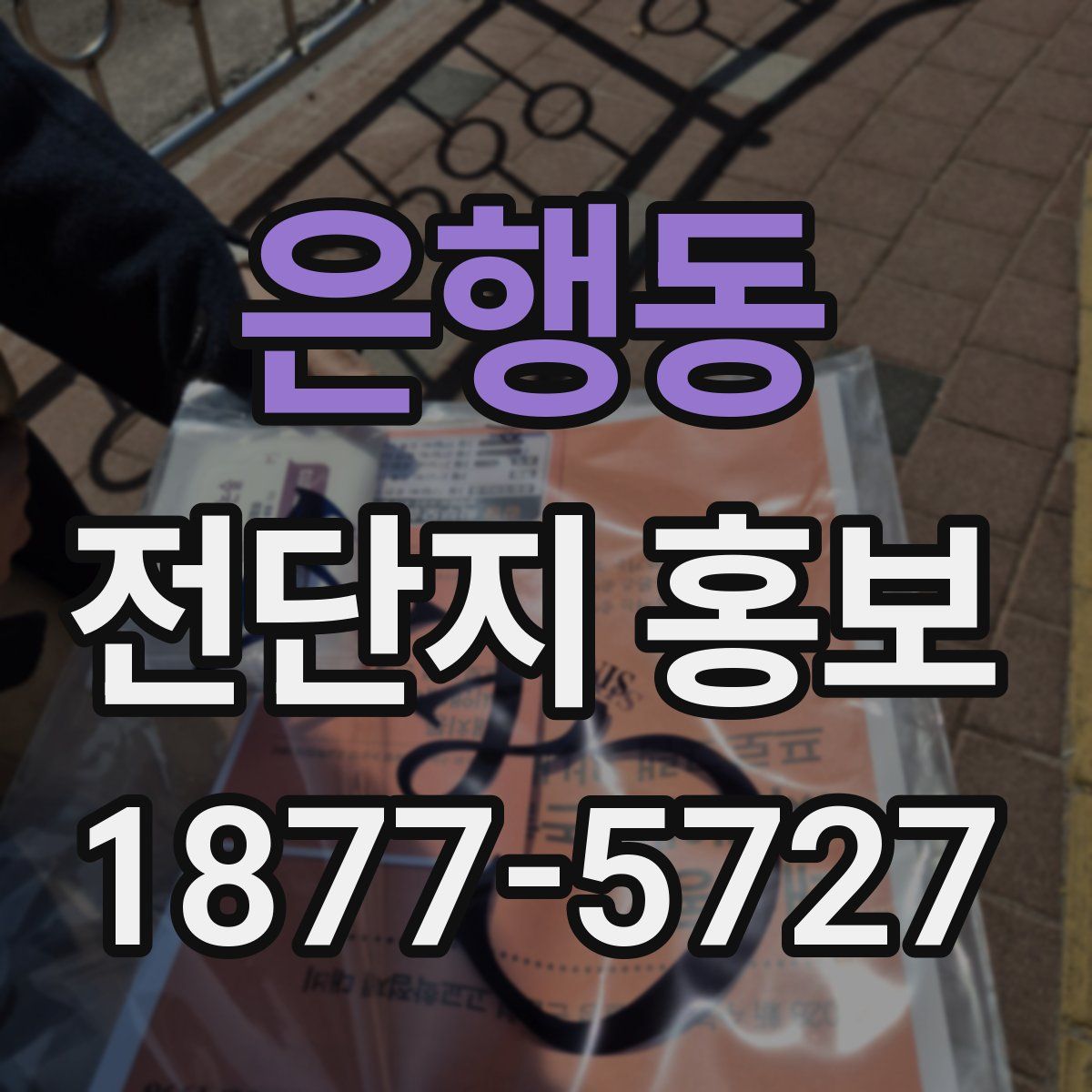 은행동 전단지 홍보