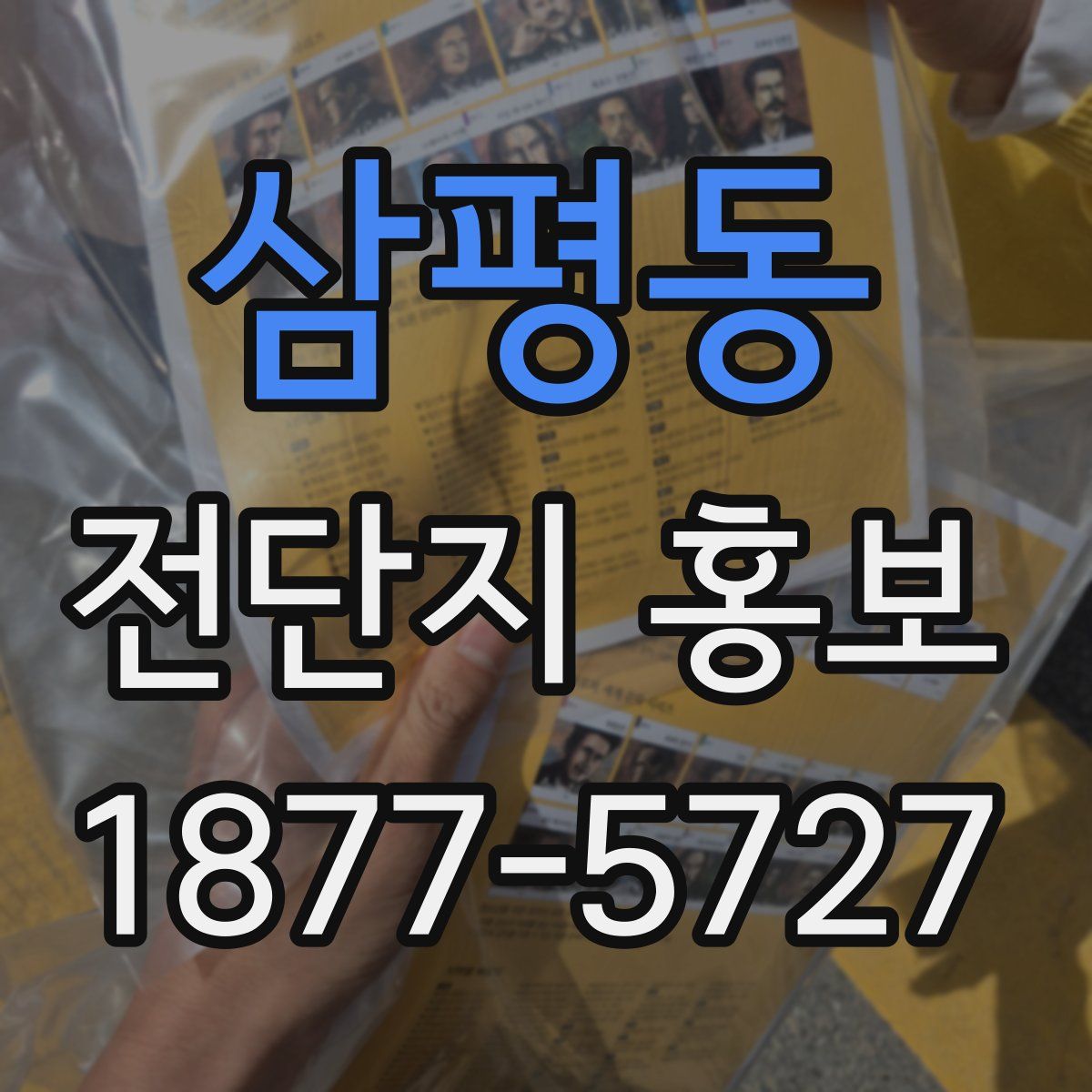 삼평동 전단지 홍보