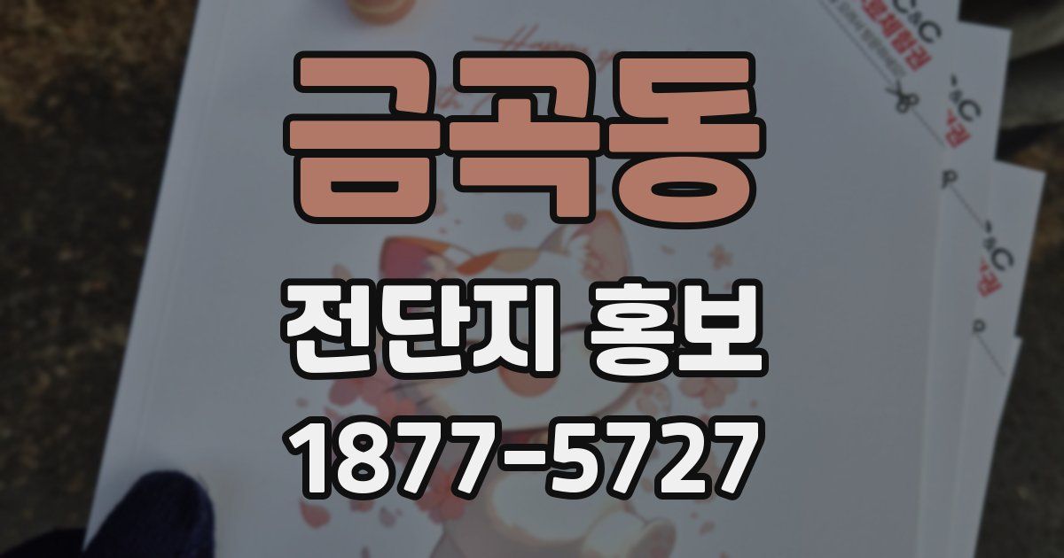 금곡동 전단지 홍보