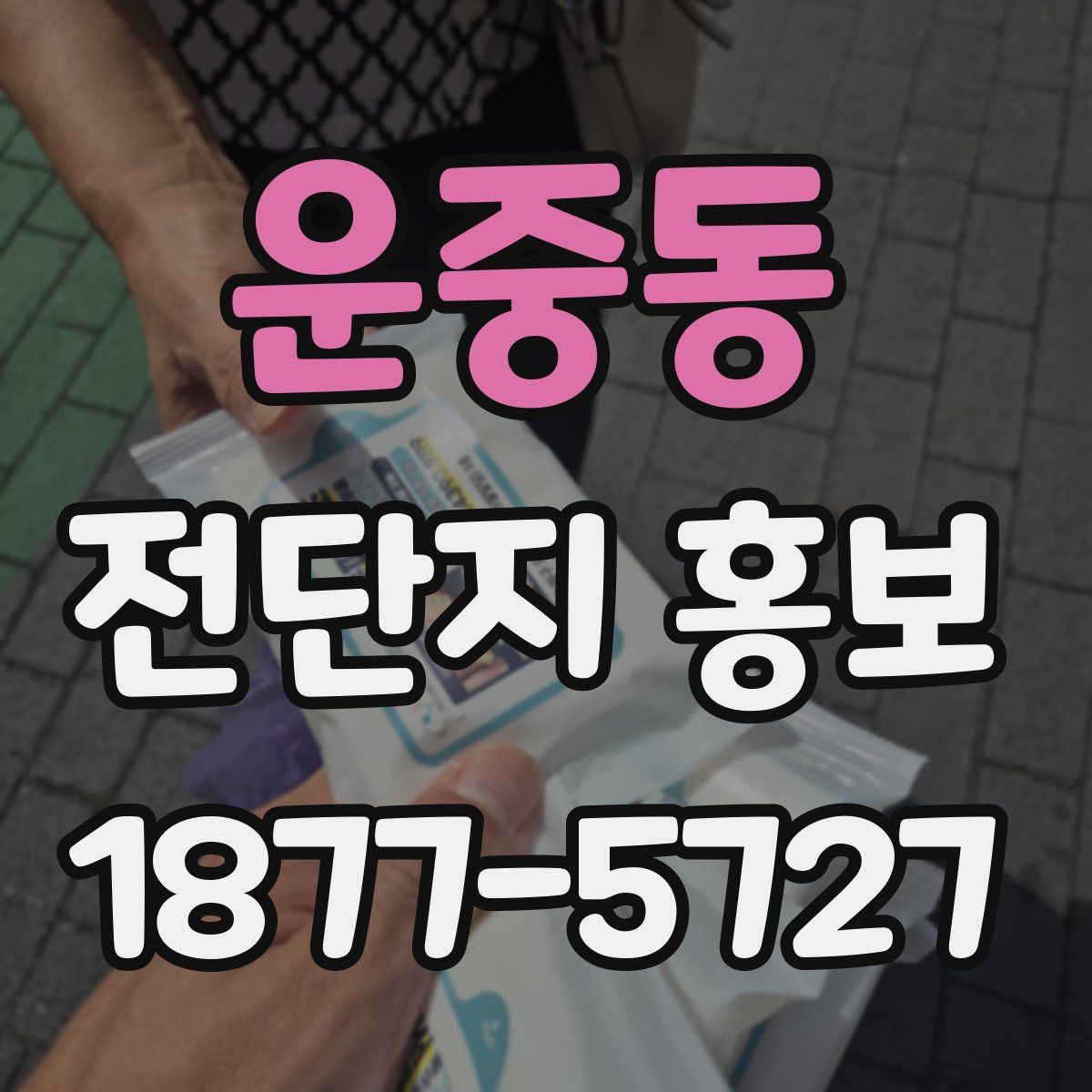 운중동 전단지 홍보