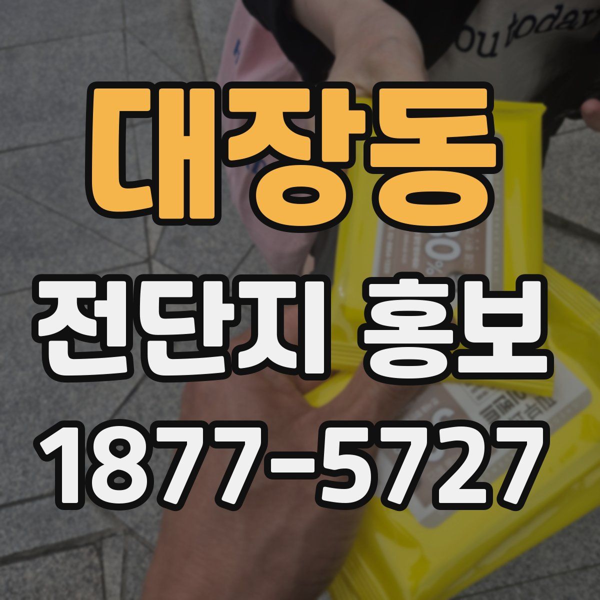 대장동 전단지 홍보