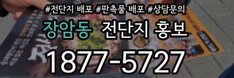 장암동 전단지 홍보