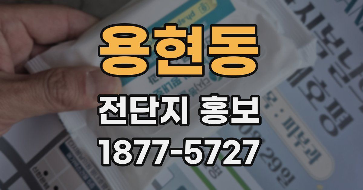 용현동 전단지 홍보