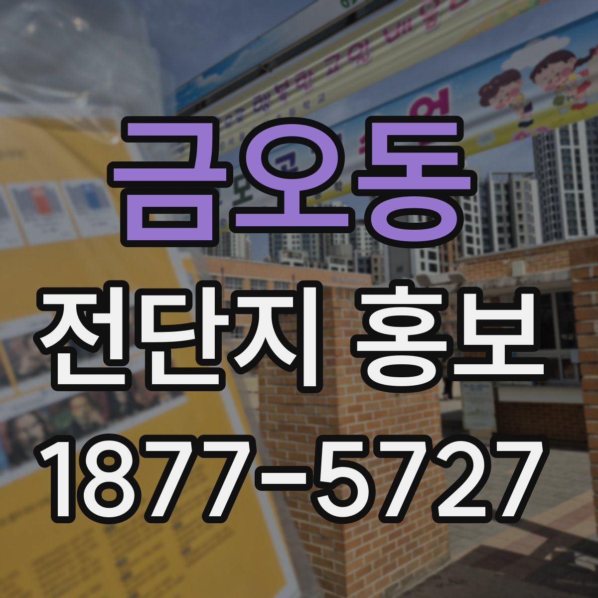 금오동 전단지 홍보