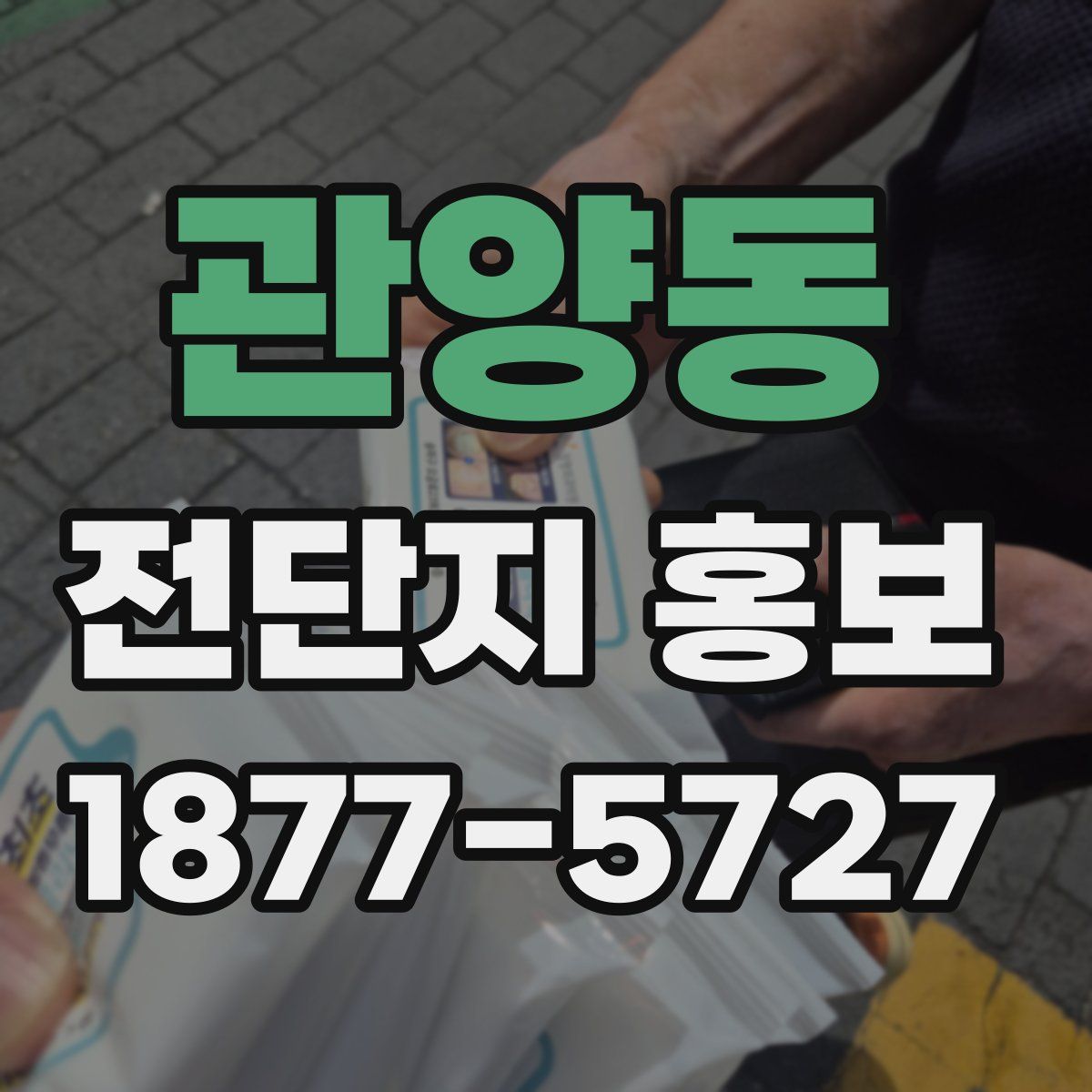 관양동 전단지 홍보