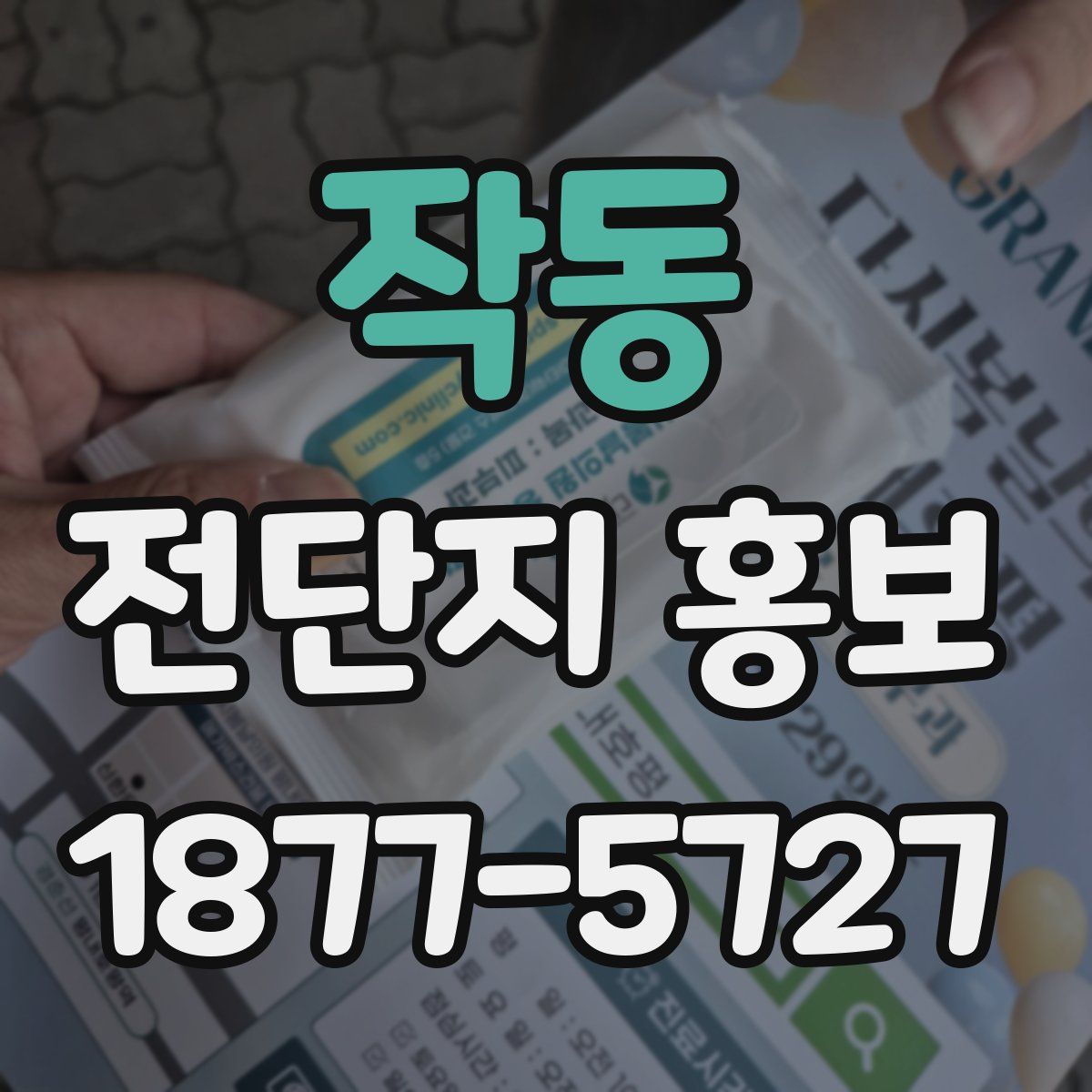 작동 전단지 홍보