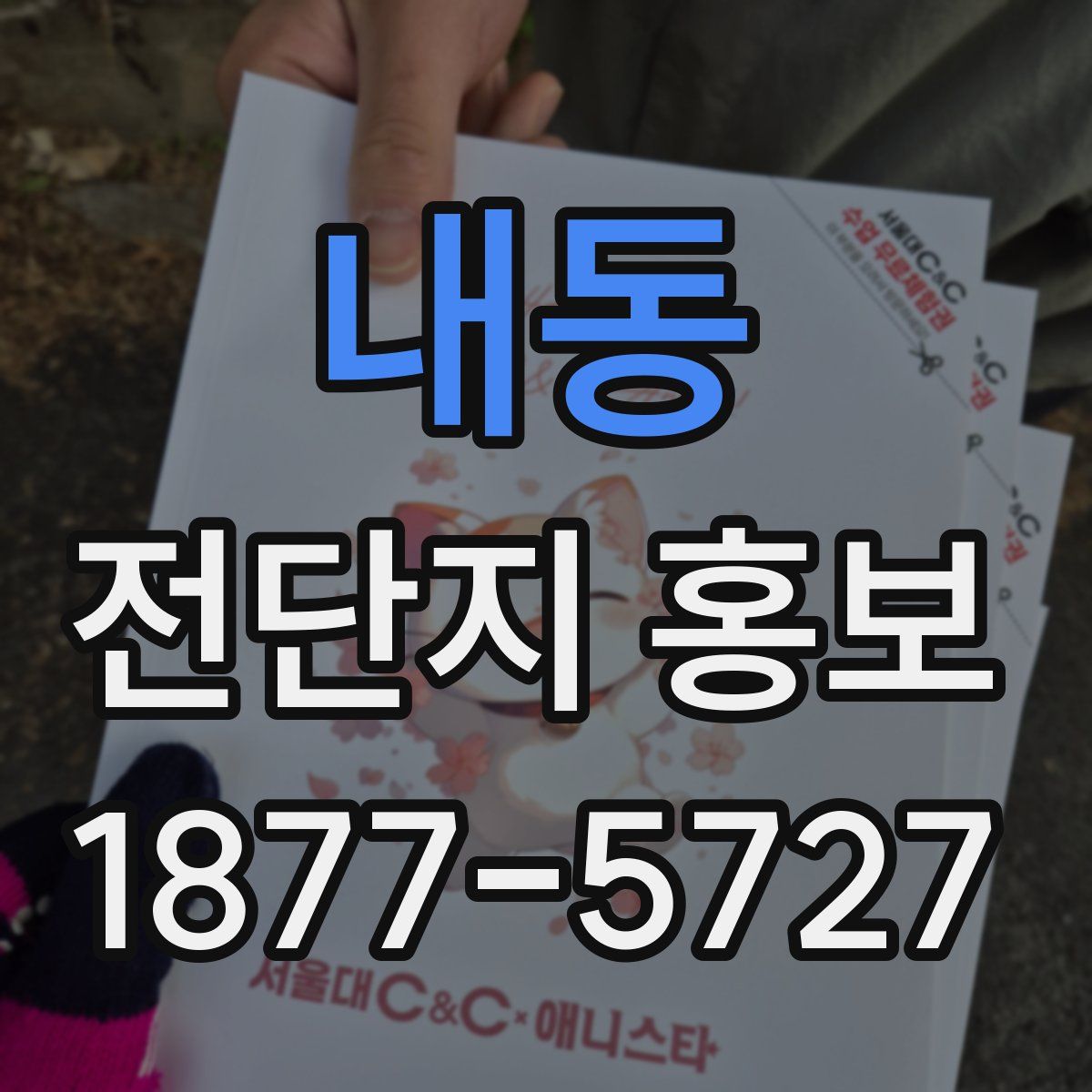 내동 전단지 홍보