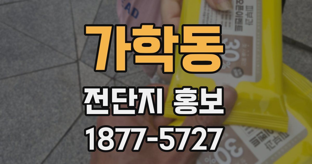 가학동 전단지 홍보