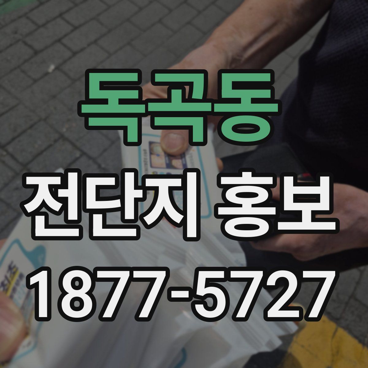 독곡동 전단지 홍보