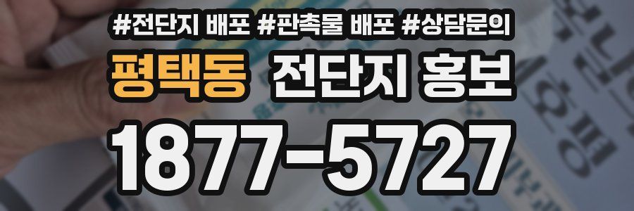 평택동 전단지 홍보