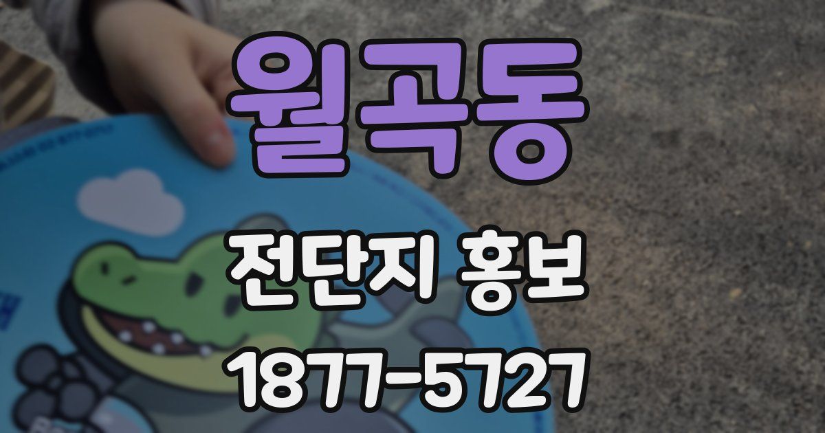 월곡동 전단지 홍보