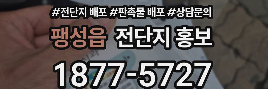 팽성읍 전단지 홍보