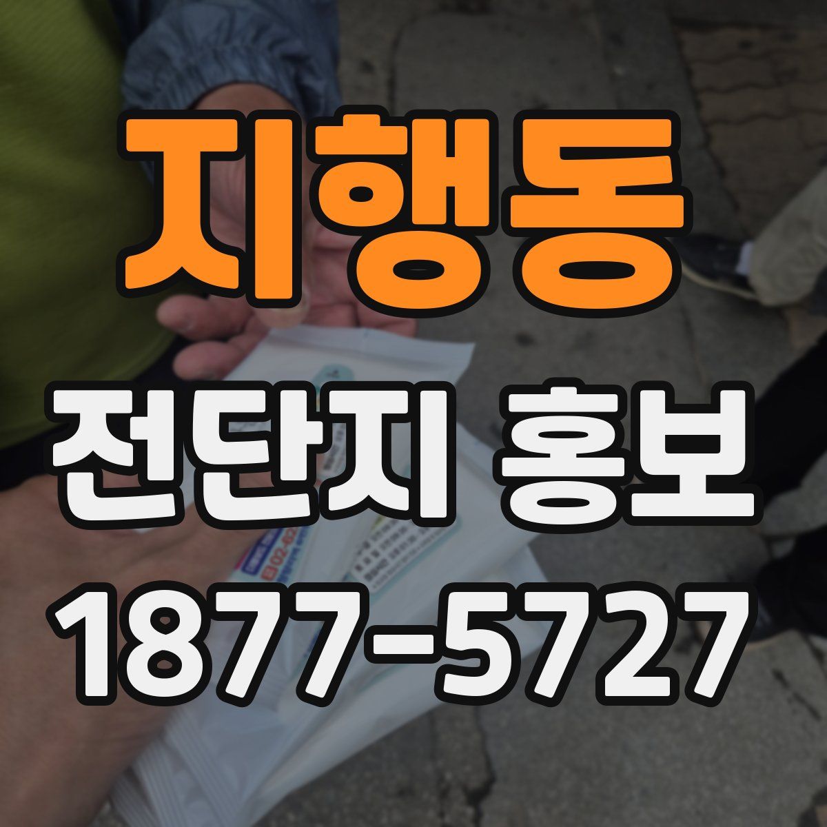 지행동 전단지 홍보