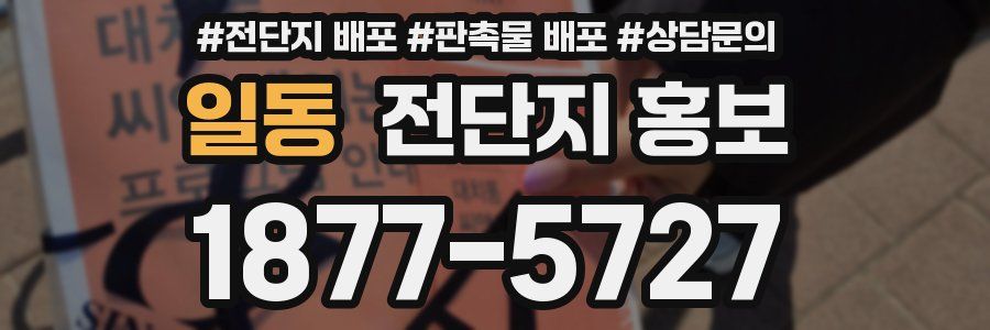 일동 전단지 홍보