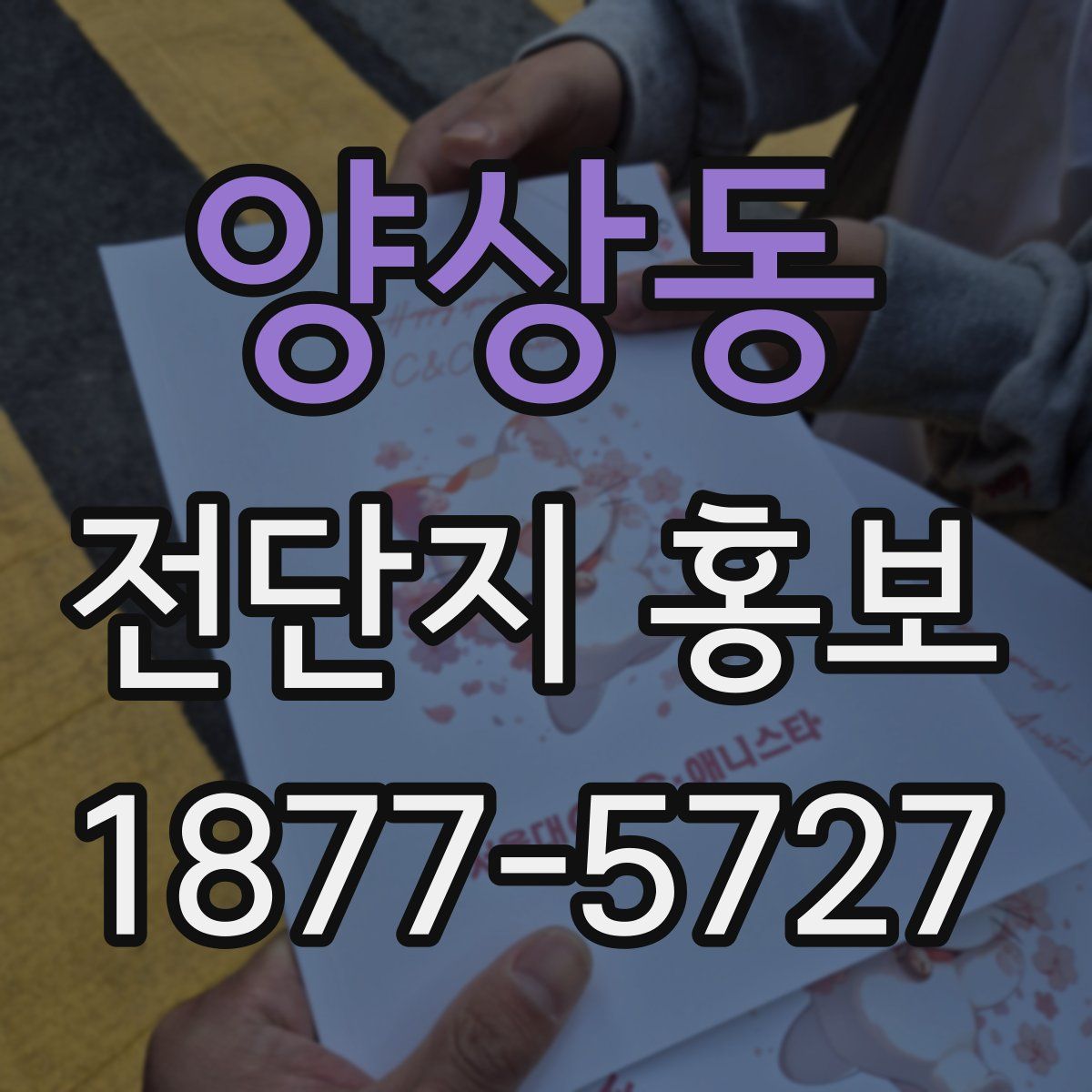 양상동 전단지 홍보
