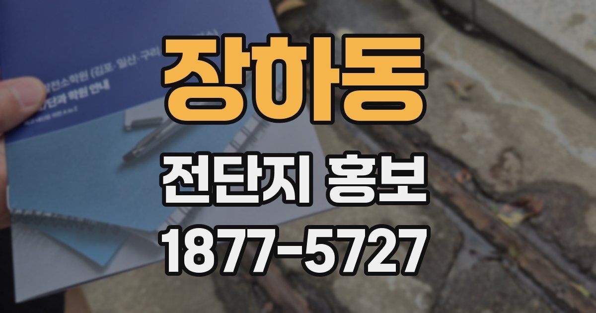 장하동 전단지 홍보