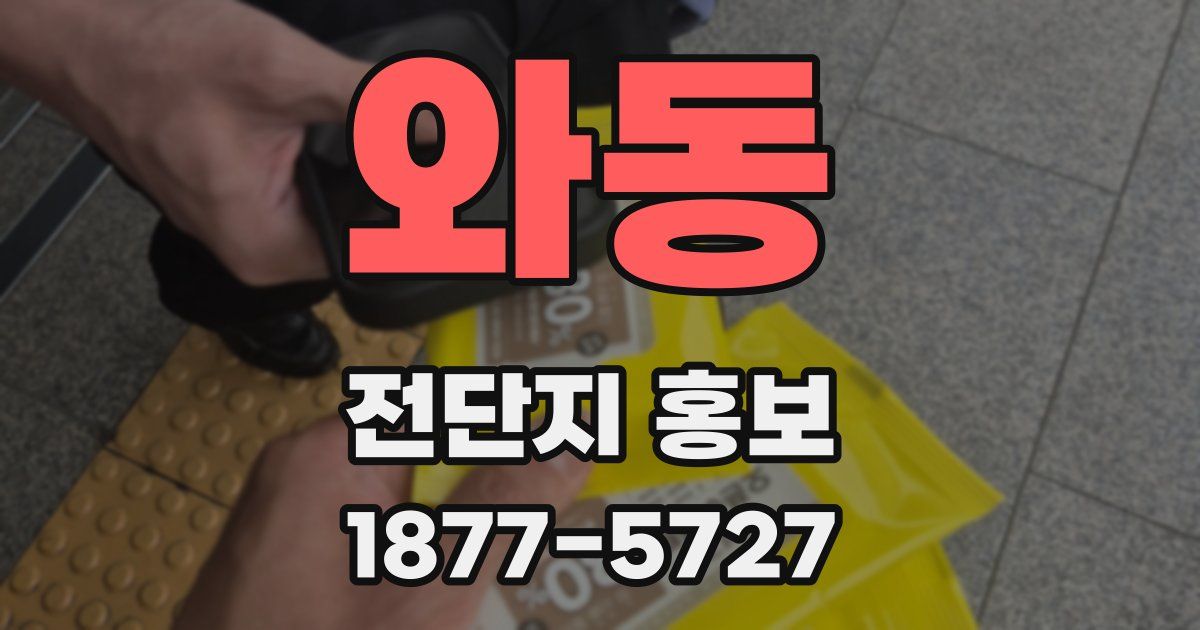 와동 전단지 홍보