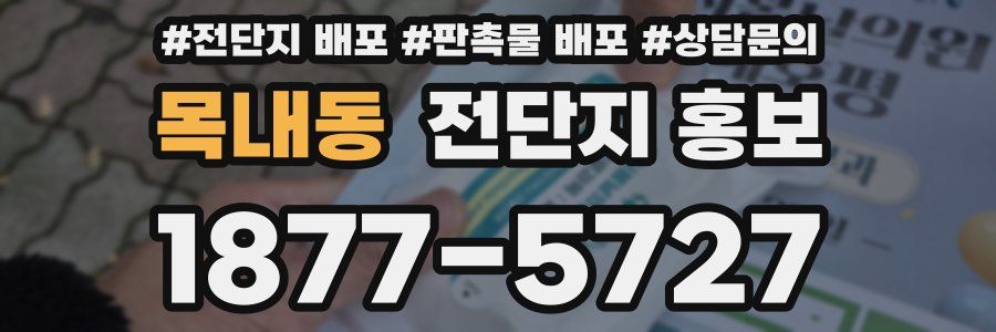 목내동 전단지 홍보
