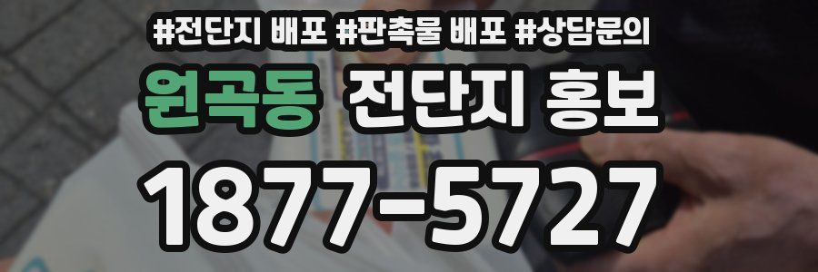 원곡동 전단지 홍보