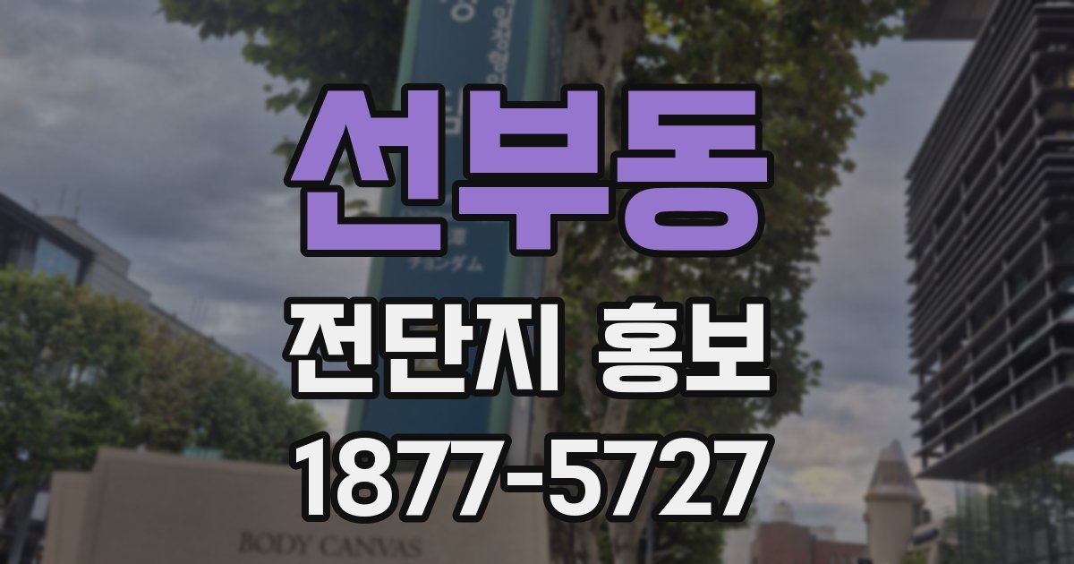 선부동 전단지 홍보