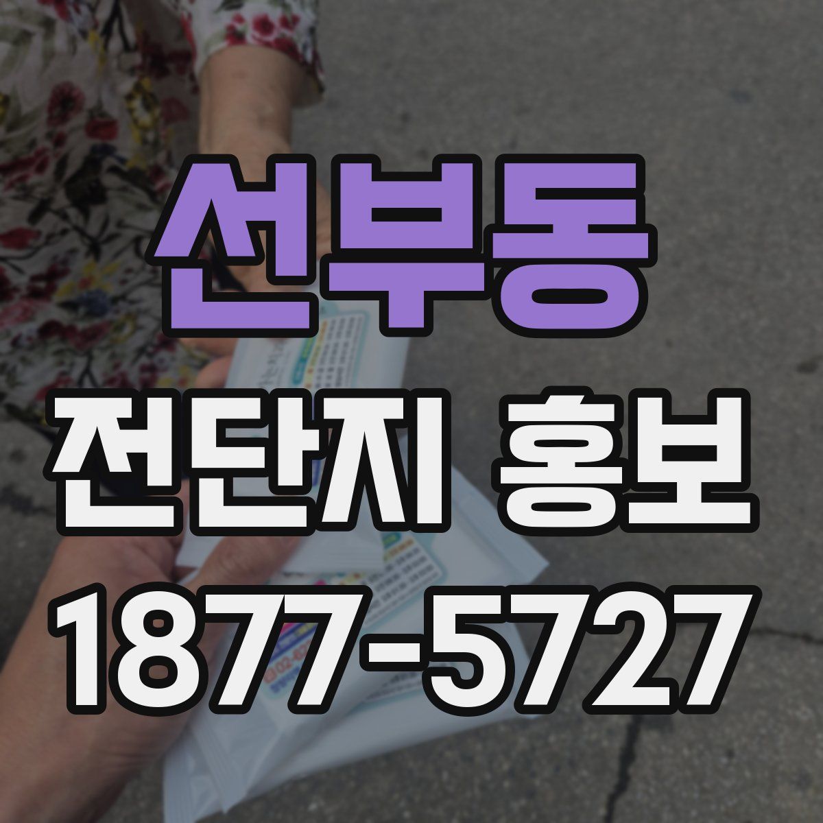 선부동 전단지 홍보