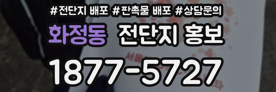 화정동 전단지 홍보