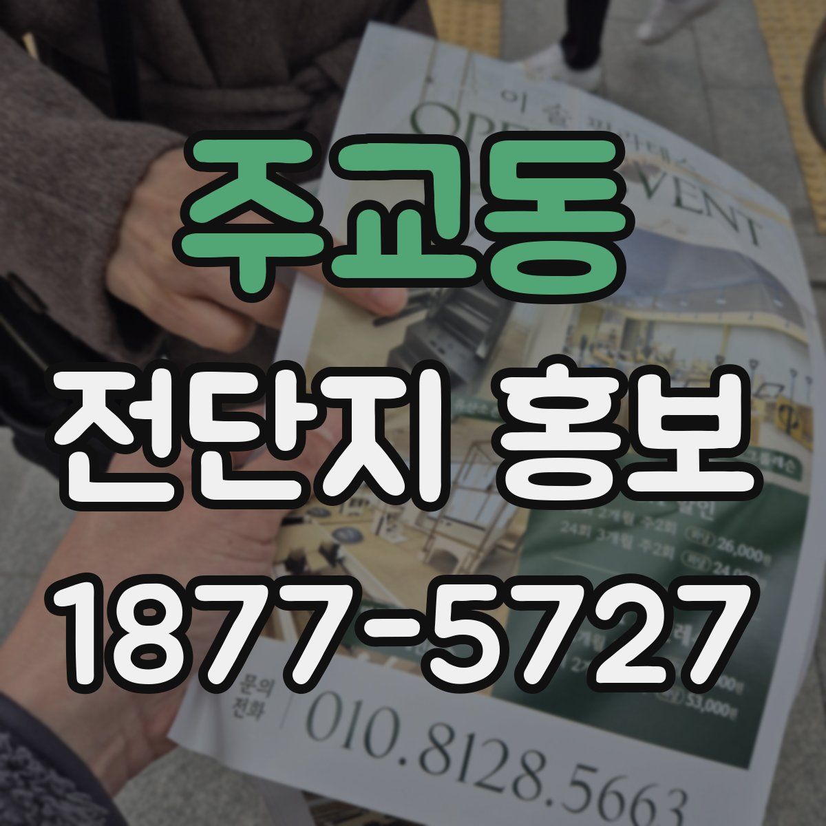 주교동 전단지 홍보