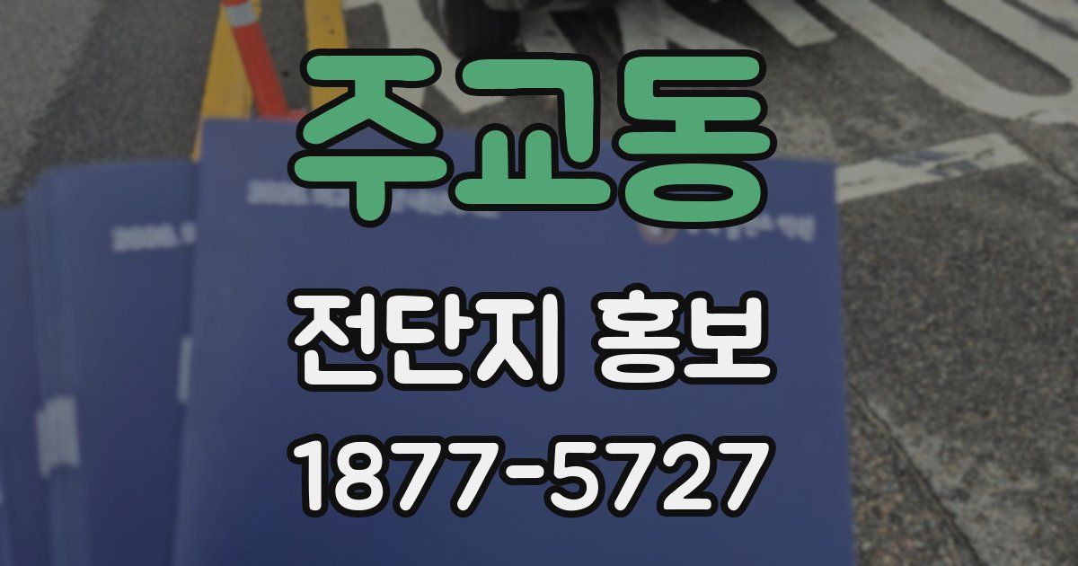 주교동 전단지 홍보