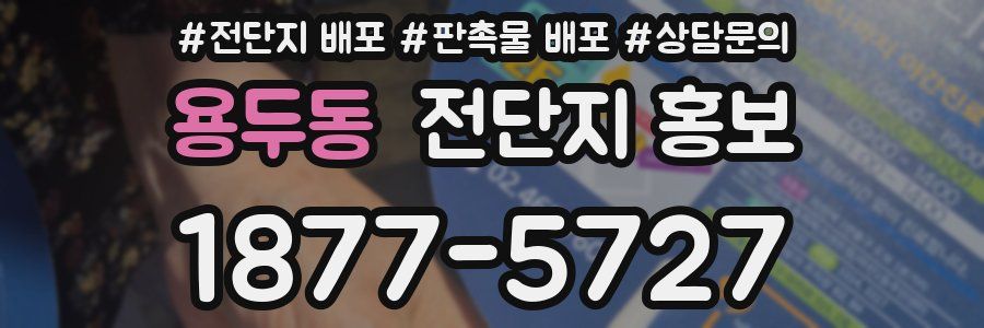 용두동 전단지 홍보