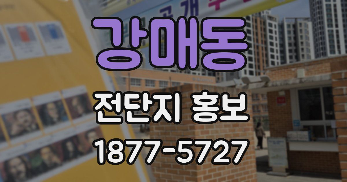 강매동 전단지 홍보