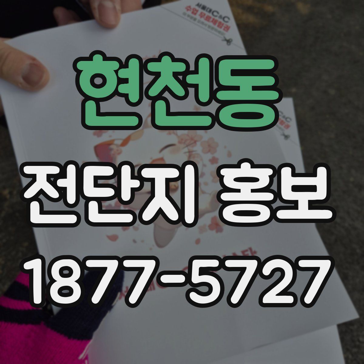 현천동 전단지 홍보